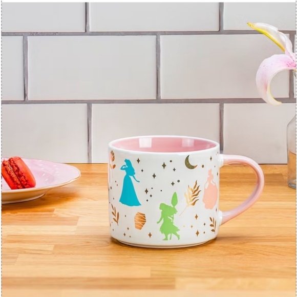 Disney Zak Designs 15 fl oz Stoneware Modern Princess Mug Pink - Picture 5 of 6